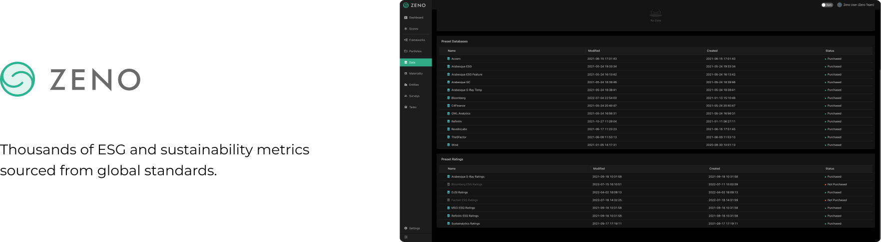 數據匯出工具，方便內外部 ESG 報告與揭露。
