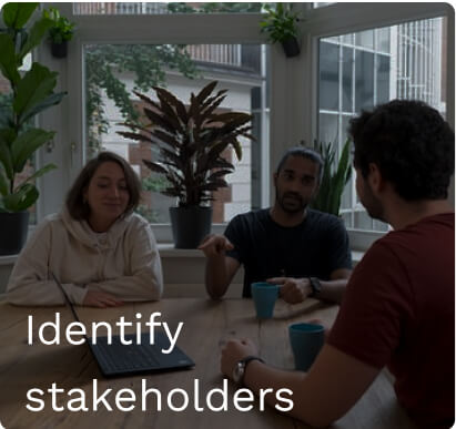 Identify stakeholders